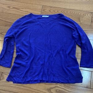Ricki’s Textured Crewneck Sweater in periwinkle, size Large
